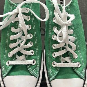 Chuck Taylor All Star Canvas Converse Sneakers in Green and White